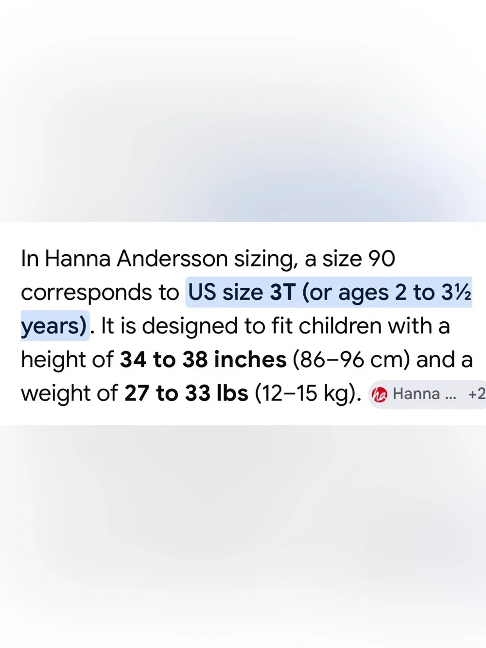 Hanna Andersson size 3t